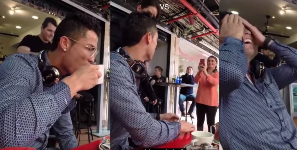 Cuando Cristiano Ronaldo salió a tomar un té y lo volvieron loco