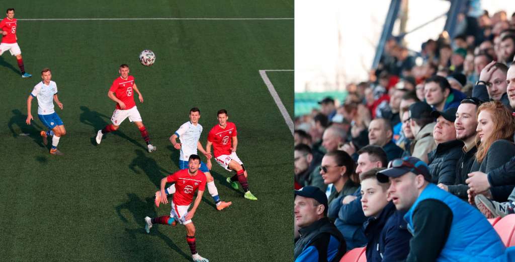 La única liga de Europa donde hay fútbol y con público