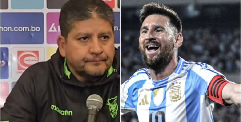 El t&eacute;cnico de Bolivia y su frase luego de ver a Messi humillar a su equipo