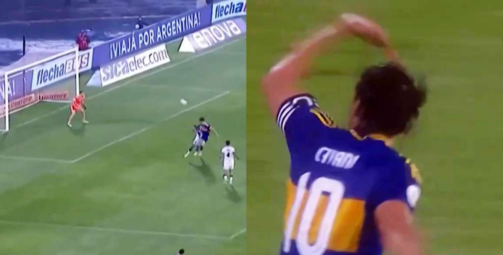 Boca perd&iacute;a 2-0 hasta que Cavani descont&oacute; con este golazo de cabeza