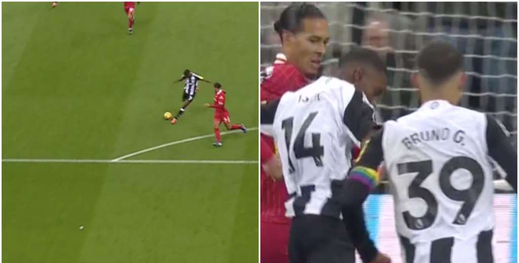 Isak es una bestia: lo descoloc&oacute; a Van Dijk y luego hizo esta locura en su cara