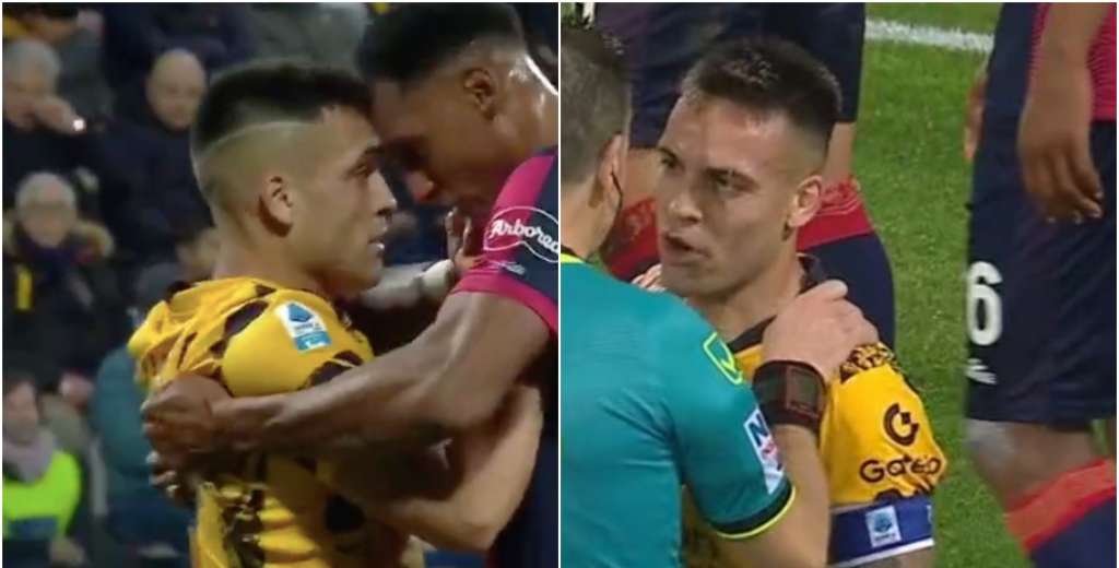 Lautaro perdi&oacute; el control con Yerry Mina: qued&oacute; cara a cara y lo quiso morder