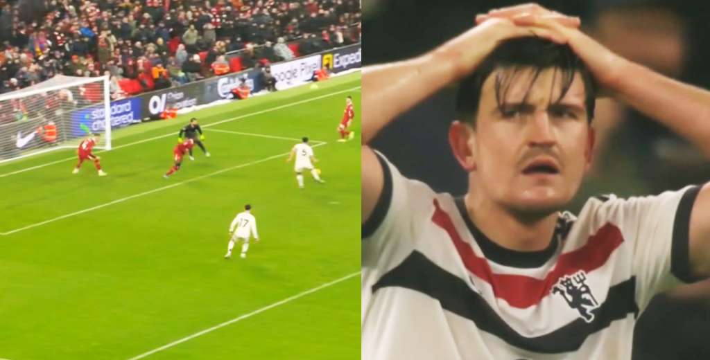 &iexcl;No se puede creer!: iban 96 minutos y Maguire se perdi&oacute; este gol