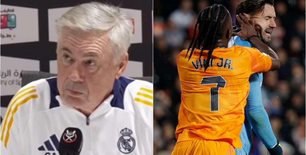 Ancelotti pol&eacute;mico con la suspensi&oacute;n de Vin&iacute;cius: "la sanci&oacute;n no es correcta"