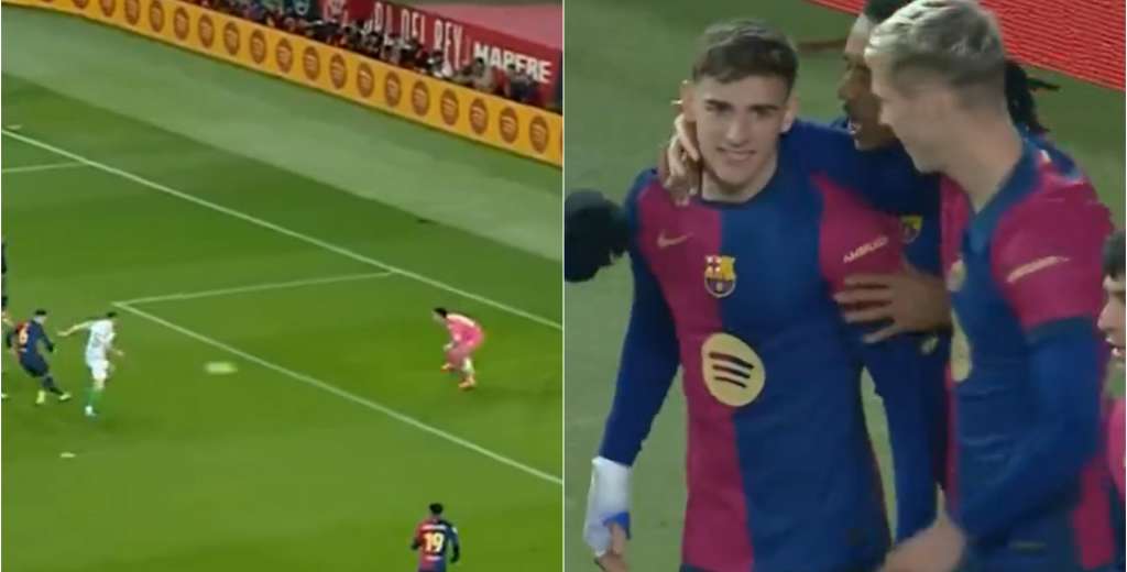 Tiki taka y golazo de Gavi: el Barcelona abri&oacute; el marcador desde el vestuario