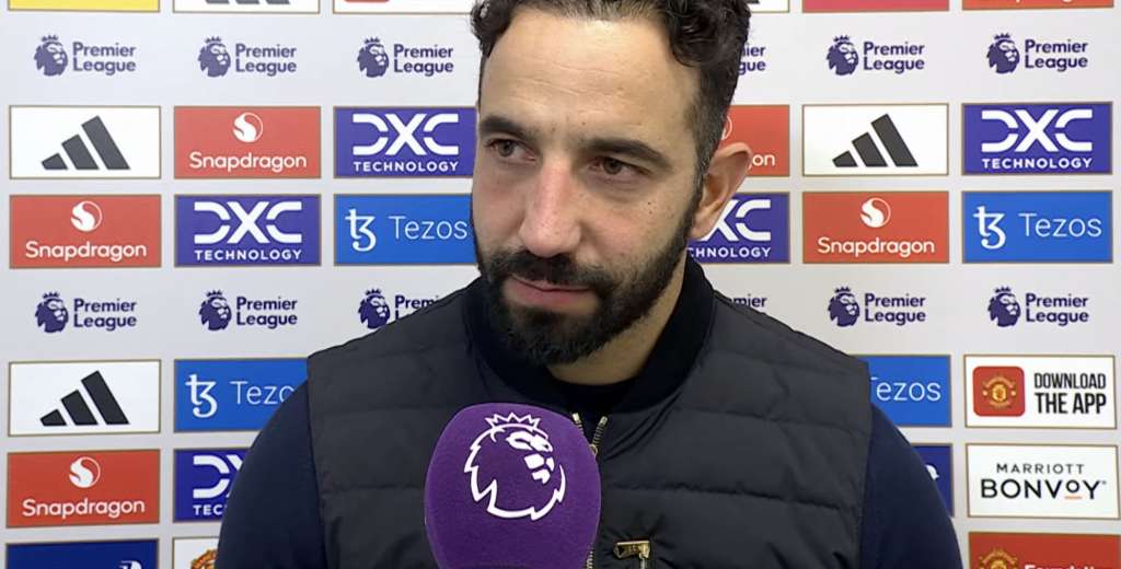 Terminó el partido del United y Amorim dijo la peor frase en años en vivo