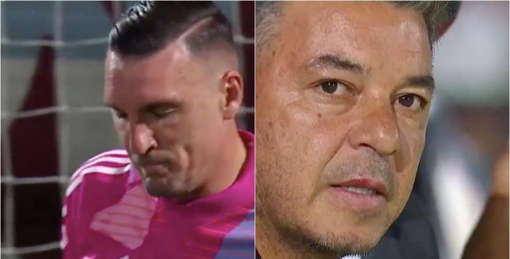 Nunca le pasó algo igual: Armani quiso agarrar la pelota y se hizo un gol él solo