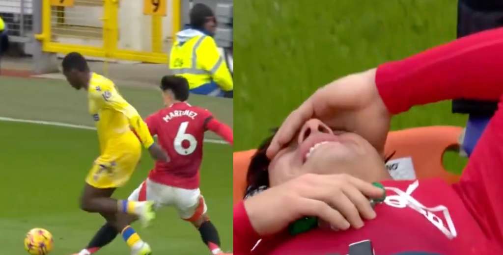 Terrible: Lisandro Martínez se lesionó y se fue llorando de la cancha