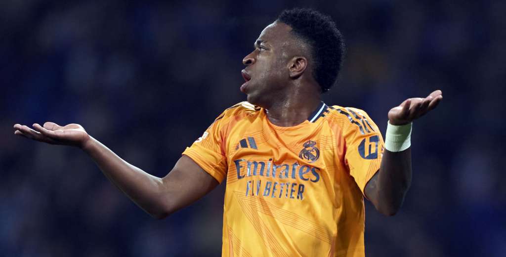 Vinicius explotó en pleno partido: "No me pasa la pelota"