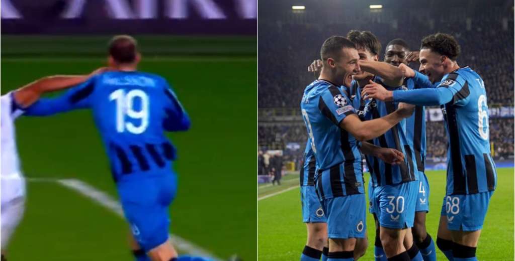 Sorpresa y polémica: con un penal dudoso el Brujas le ganó 2-1 al Atalanta