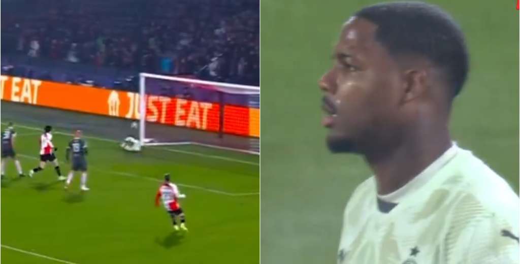 Error de Maignan: el Feyenoord se pusó en ventaja gracias a una falla del arquero