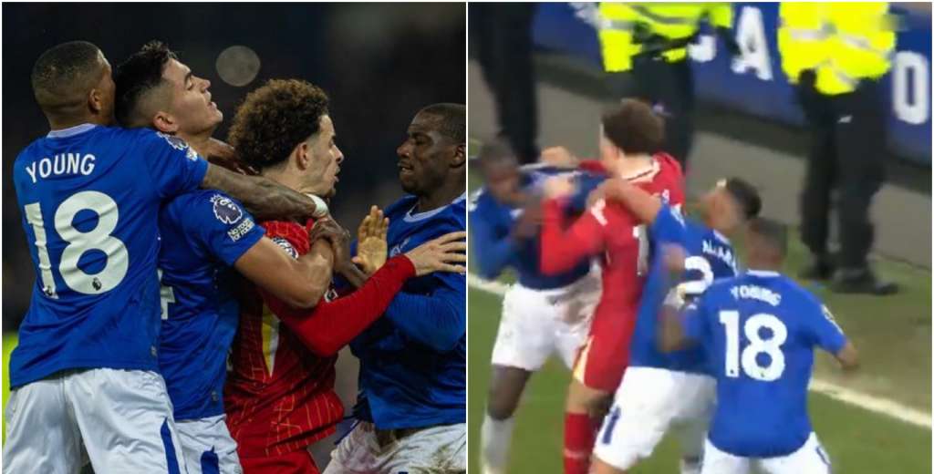 Escándalo en la Premier: Doucouré y Jones a las piñas tras el empate de Everton