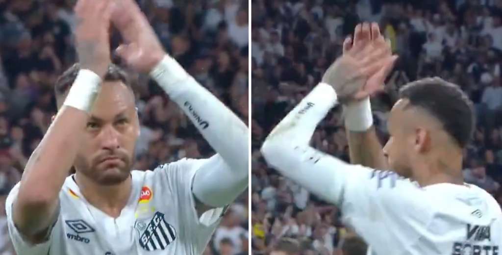 Picante: Neymar salió y saludó así a la hinchada del Corinthians