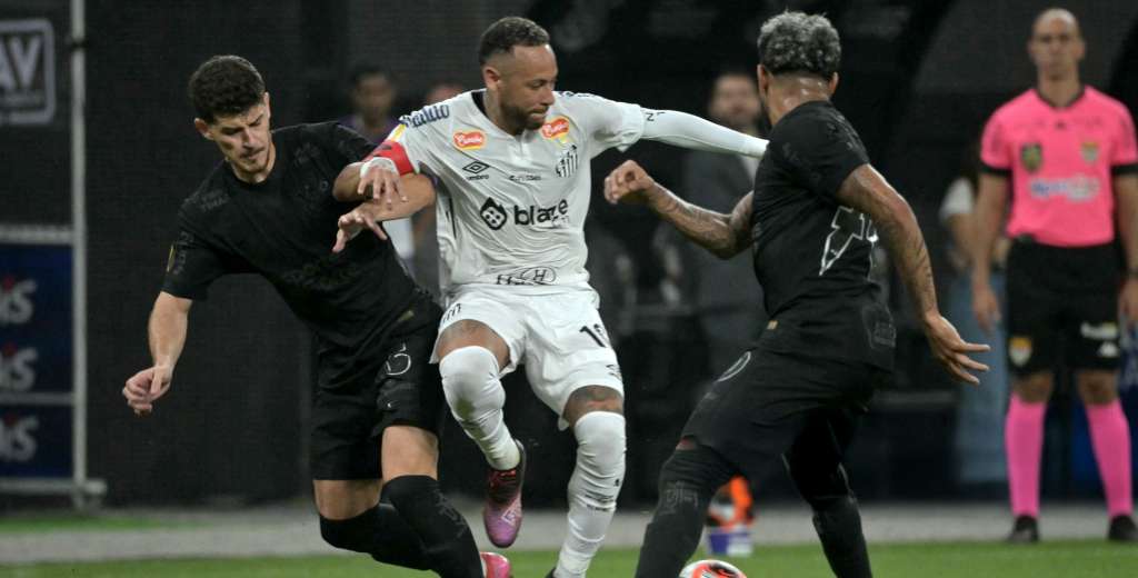 En un partidazo, Corinthians le ganó 2-1 al Santos de Neymar