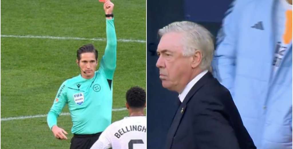 Bellingham explotó, insultó al árbitro y terminó siendo expulsado directamente