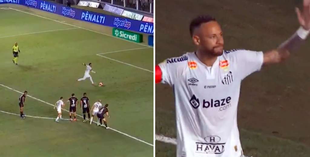 Histórico: después de 16 meses Neymar volvió a meter un gol, con Santos
