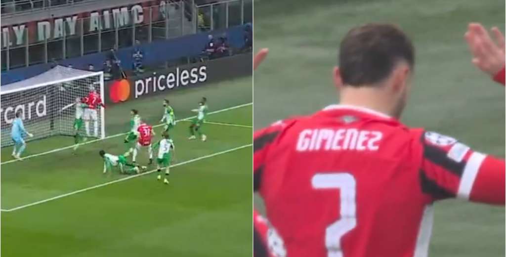 Rápida ley del ex: Santi Giménez marcó a los 38 segundos para el 1-0 del Milán