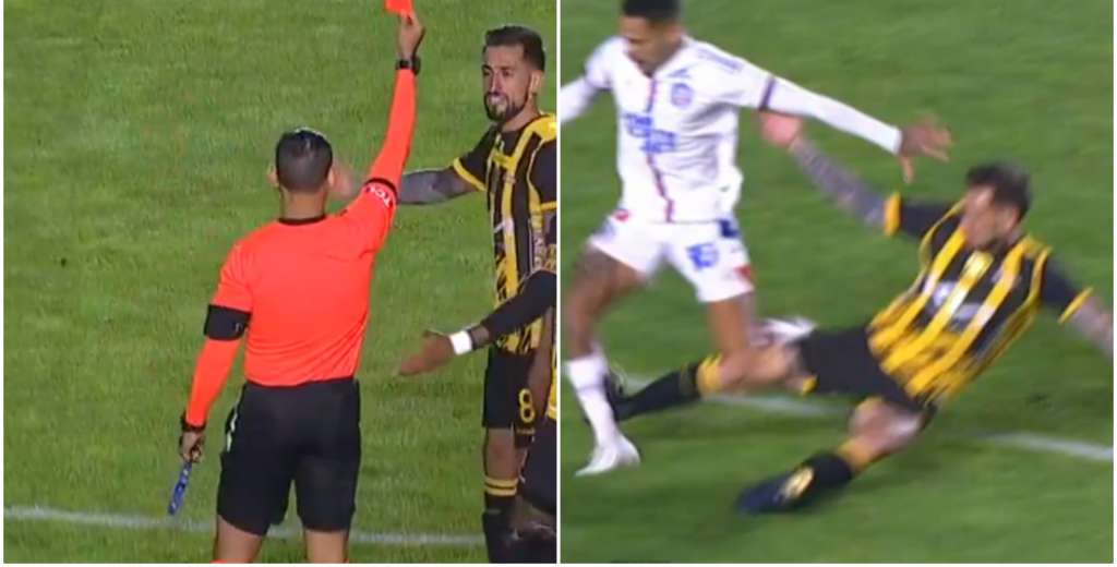 No lo rompió de milagro: la terrible patada de Ursino a Gilberto que terminó en roja