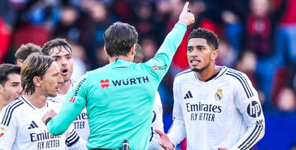 Golpe para Ancelotti: el Comité sancionó a Bellingham con 2 fechas de suspensión