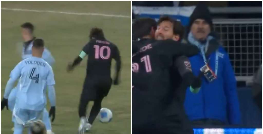 Messi es una bestia: 17 grados bajo cero y hace este golazo...