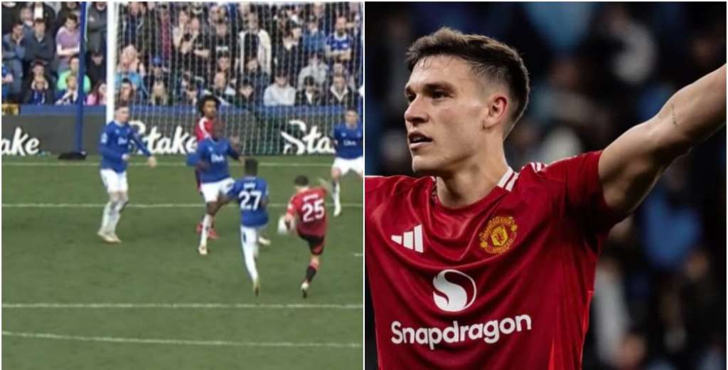 Ugarte salvó al United del papelón: el golazo del uruguayo para empatarle a Everton