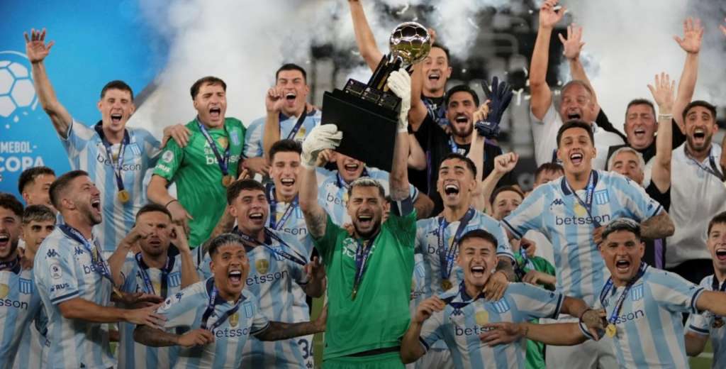 Racing hizo historia: aplastó a Botafogo y ganó la Recopa Sudamericana