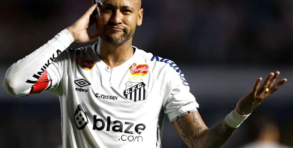 Impresionante: a Neymar lo bajaron, se enojó y clavó este golazo en Santos