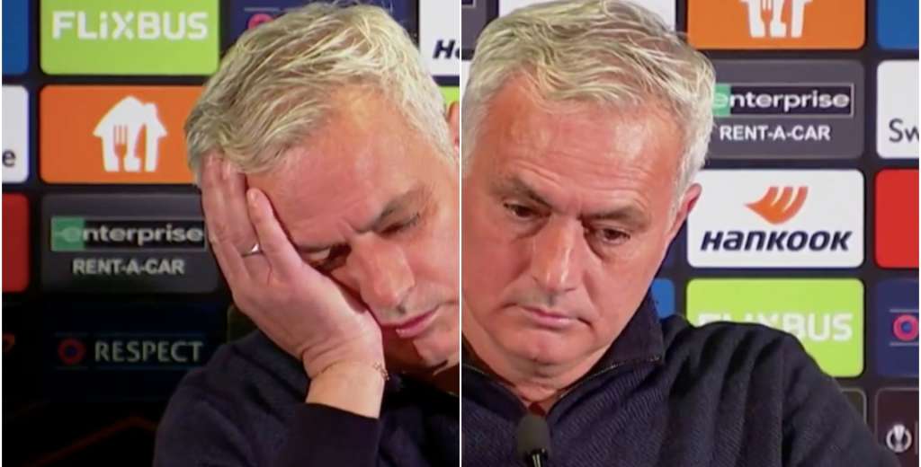 José Mourinho humilla un periodista: se queda dormido delante de todos...