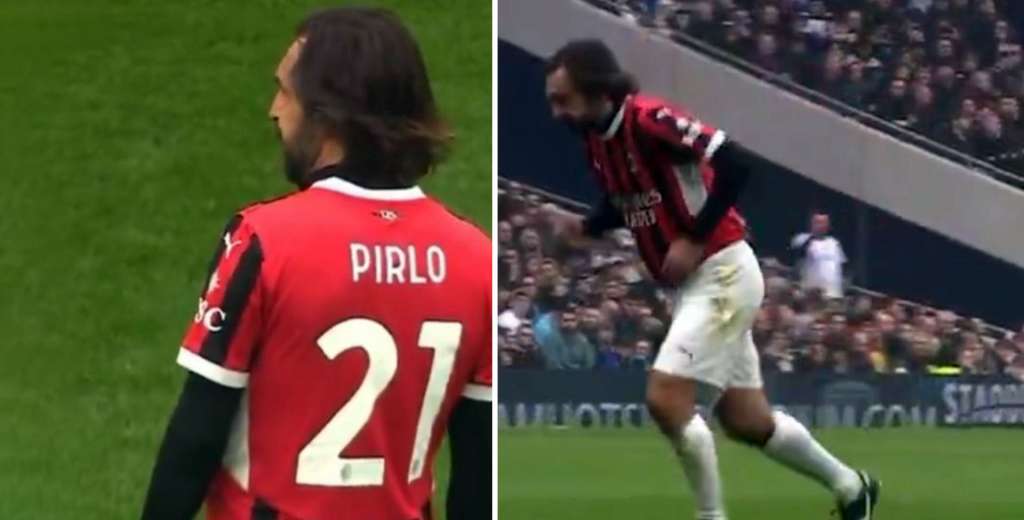 Se retiró en 2017 y sigue siendo una bestia: Pirlo pateó el tiro libre perfecto
