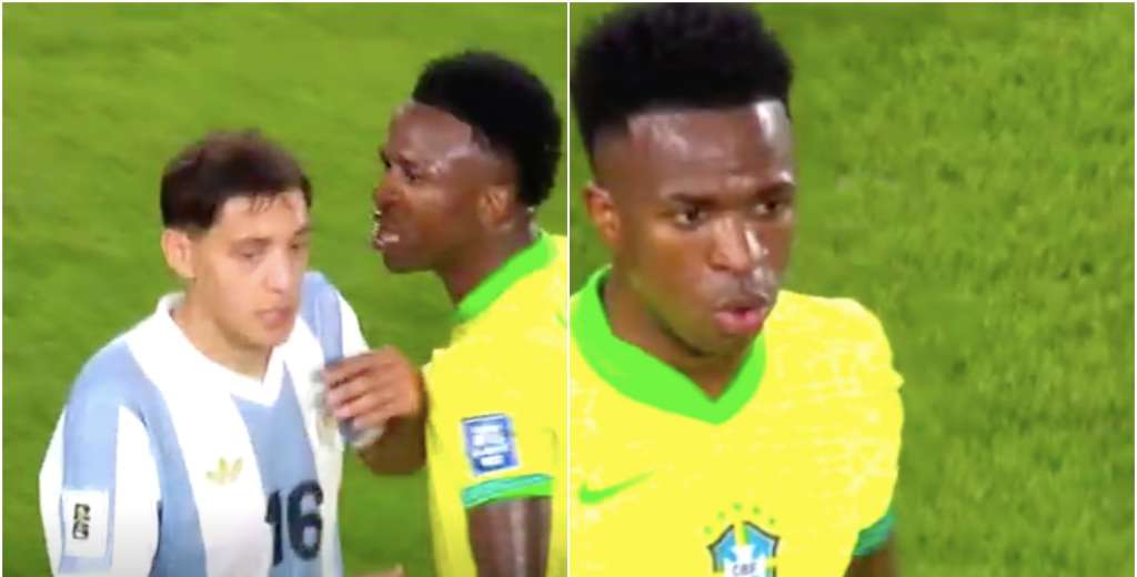 Molina quiso tirarle un taco, le salió mal y Vinicius tuvo una actitud penosa