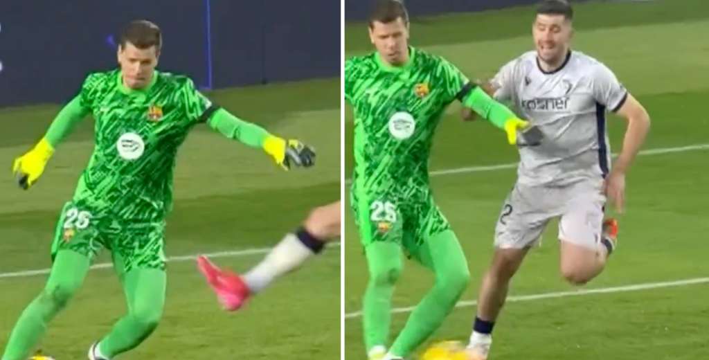 Szczesny esta loco: la jugada que hizo para pasar a dos jugadores