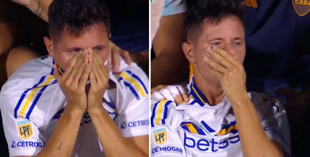 Ander Herrera hundido en Boca: jugó solo 10 minutos y salió llorando