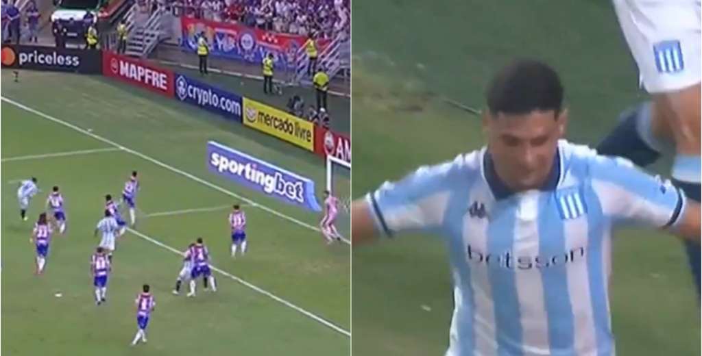 Categoría pura: Salas abrió el marcador ante Fortaleza con este golazo de volea