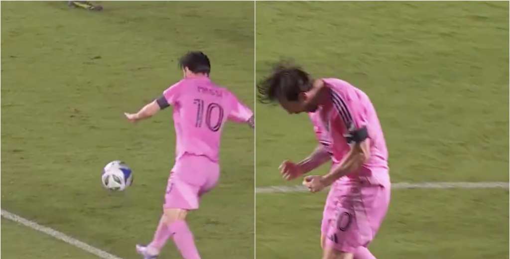 Sin mirar el arco y dejando clavado al arquero: Messi es una bestia interminable