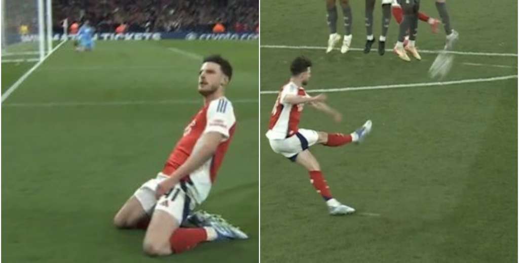 De otro mundo y contra Real Madrid: Declan Rice patea el mejor tiro libre del año