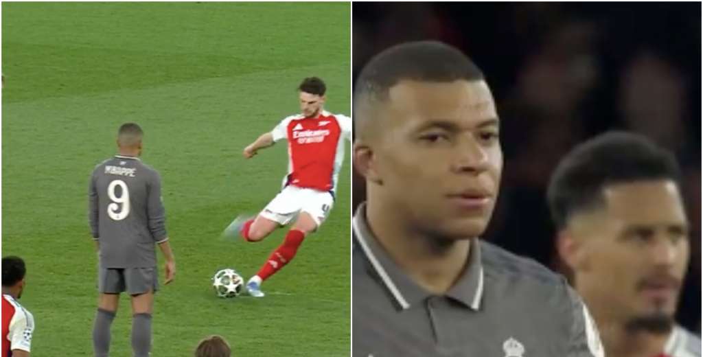 Mbappé se paró al lado de Declan Rice: su demoledora reacción tras el golazo
