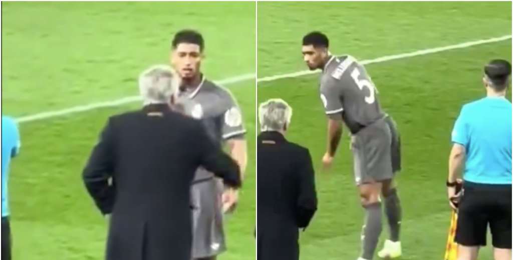 Una mirada fulminante: la reacción de Bellingham tras la indicación de Ancelotti