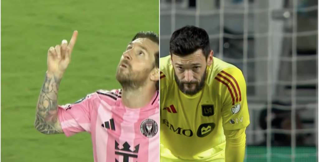 Esto lo hace solo el mejor de la historia: Messi se la colgó del ángulo a Hugo Lloris