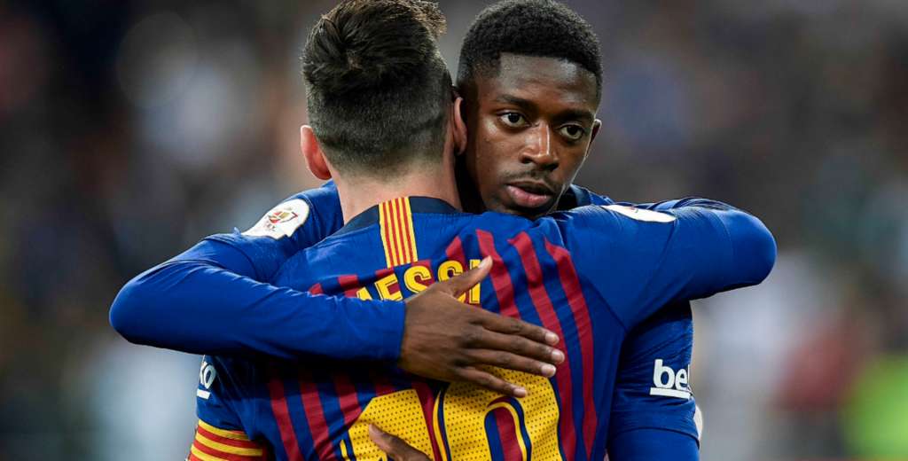 Demb&eacute;l&eacute; se acord&oacute; de Messi y soprendi&oacute; a todos: "el mejor de todos los tiempos"