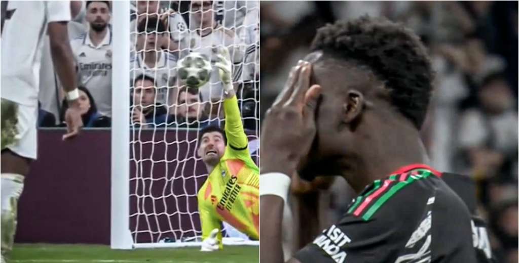 Lo de Saka es penoso: le quiso picar el penal a Courtois y qued&oacute; humillado