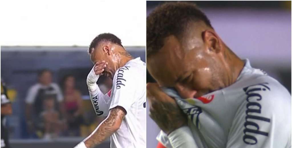 Neymar vive una pesadilla brutal: se lesiona y se larga a llorar en pleno partido