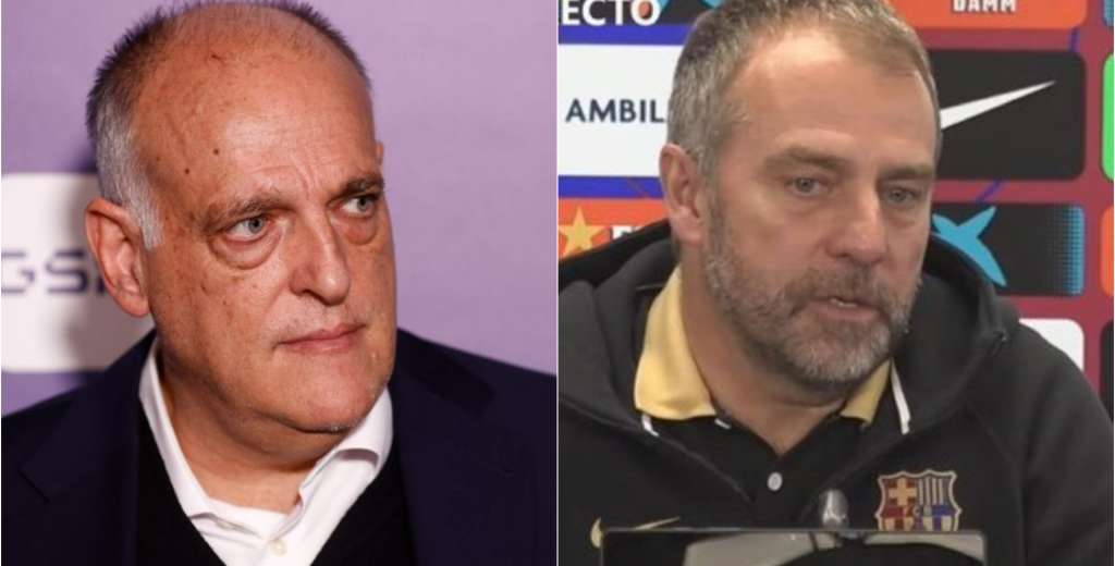 Tebas fue contundente y le respondió a Flick: "¿Por qué no se queja a la UEFA?"