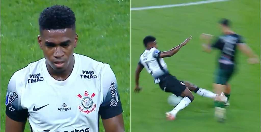 No lo partió de milagro: Felix Torres vio la roja por esta patada brutal...