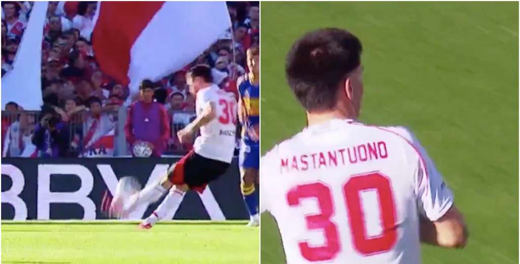 River tiene al nuevo Messi: Mastantuono y su golazo a Boca desde 25 metros