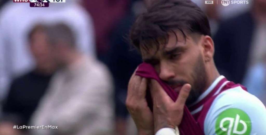 Nunca visto: Paquetá es amonestado y se larga a llorar en pleno partido