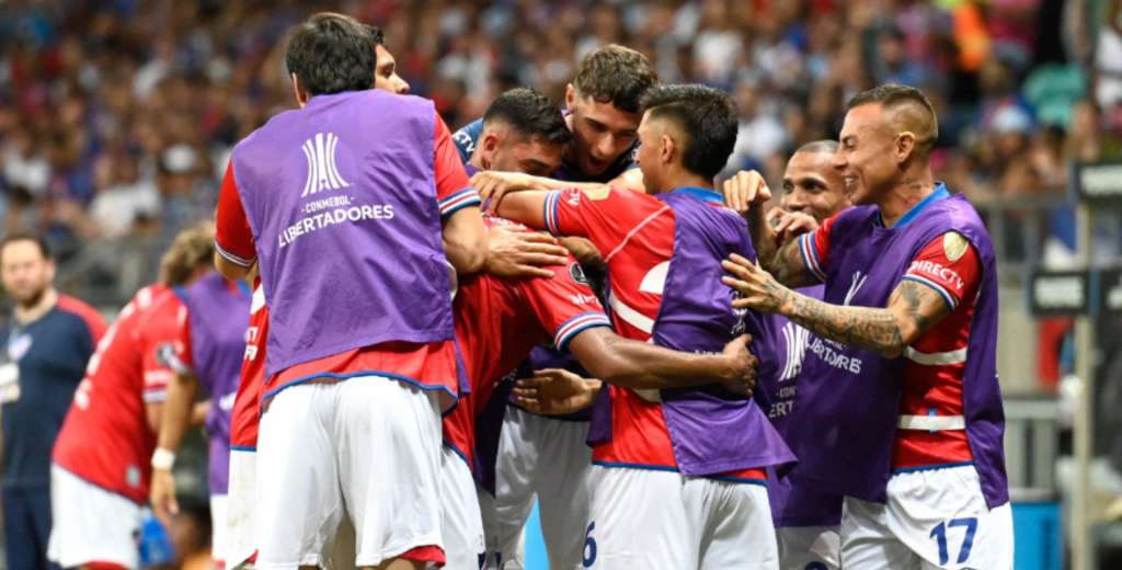 Nacional y un triunfazo en Brasil: le gan&oacute; a Bah&iacute;a 3-1 y respira aliviado