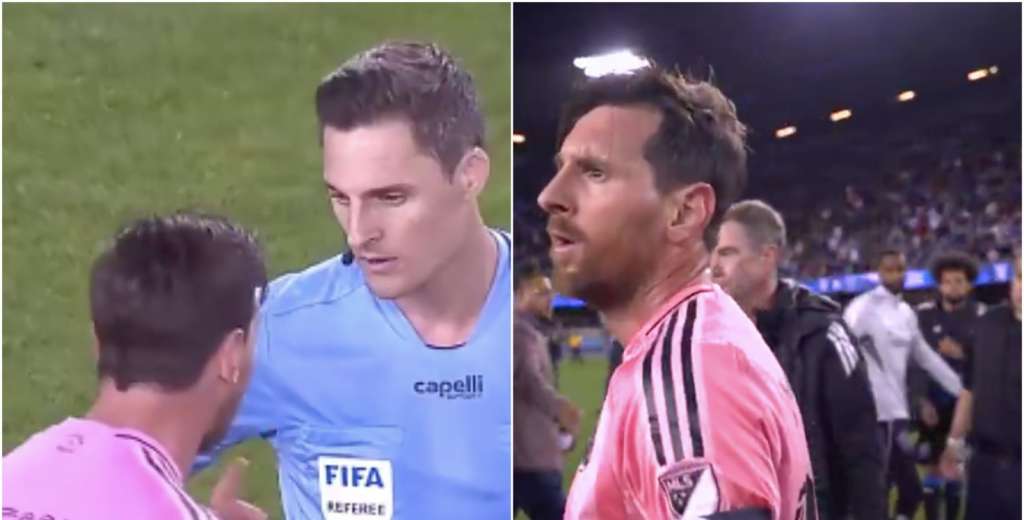 Messi se enoj&oacute; pero tuvo el peor final: el &aacute;rbitro no se qued&oacute; callado y lo ret&oacute;...
