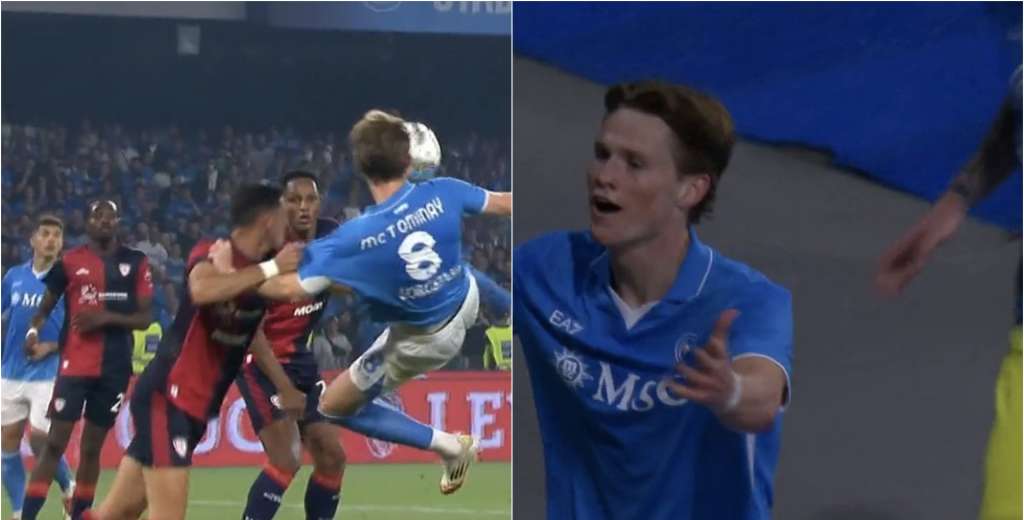 Inter ganaba, Napoli sufría y Scott McTominay hizo un golazo de Playstation...