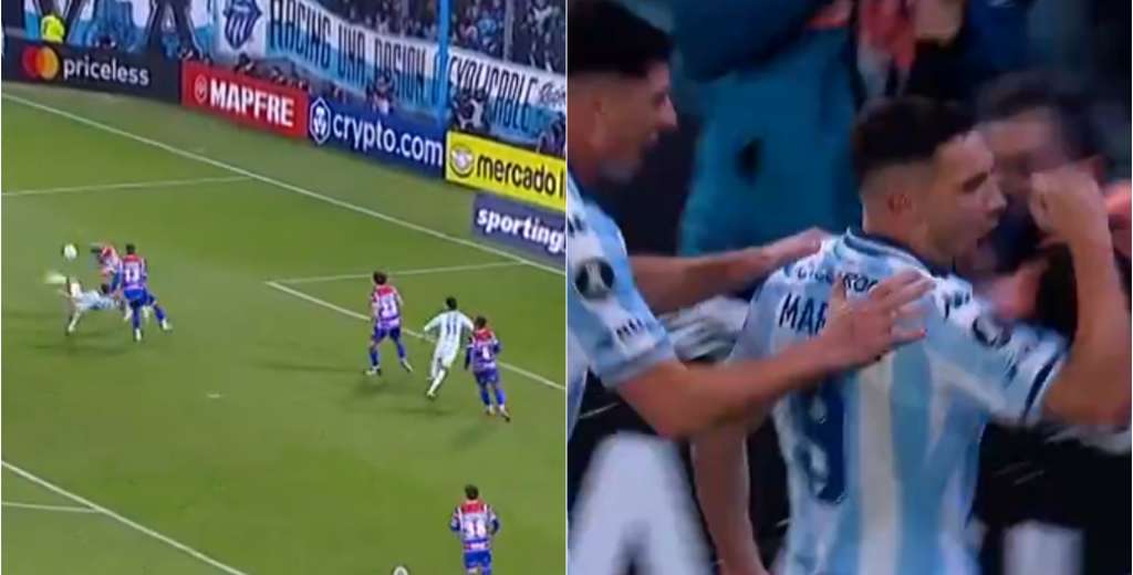Maravilla y una tijera agónica: Racing ganó sobre la hora y avanzó primero