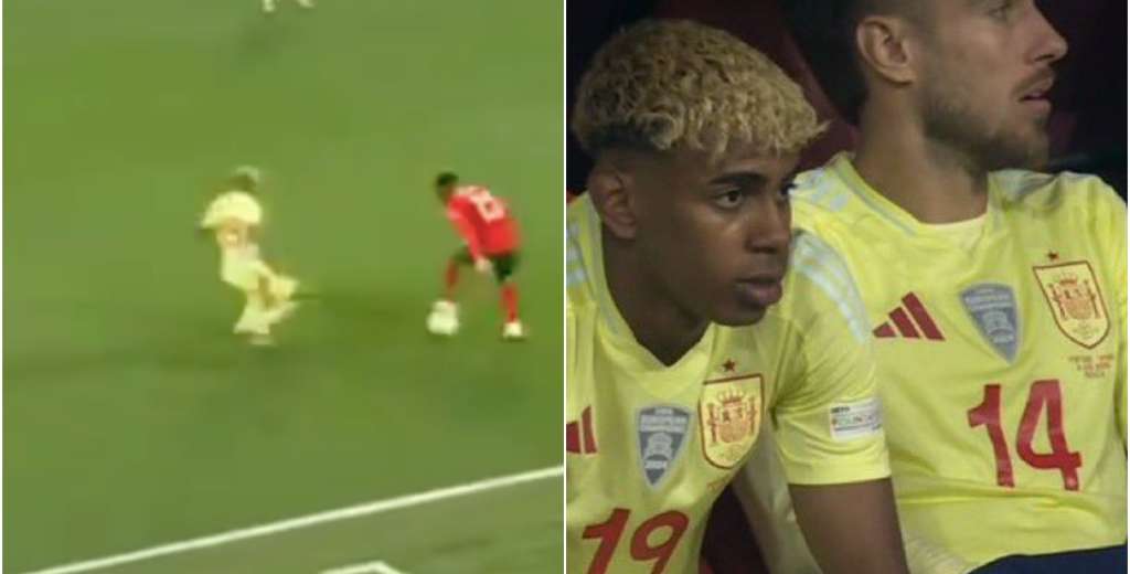 Yamal acab&oacute; sentado en el banco: Nuno Mendes, una pisada y lo dej&oacute; clavado 